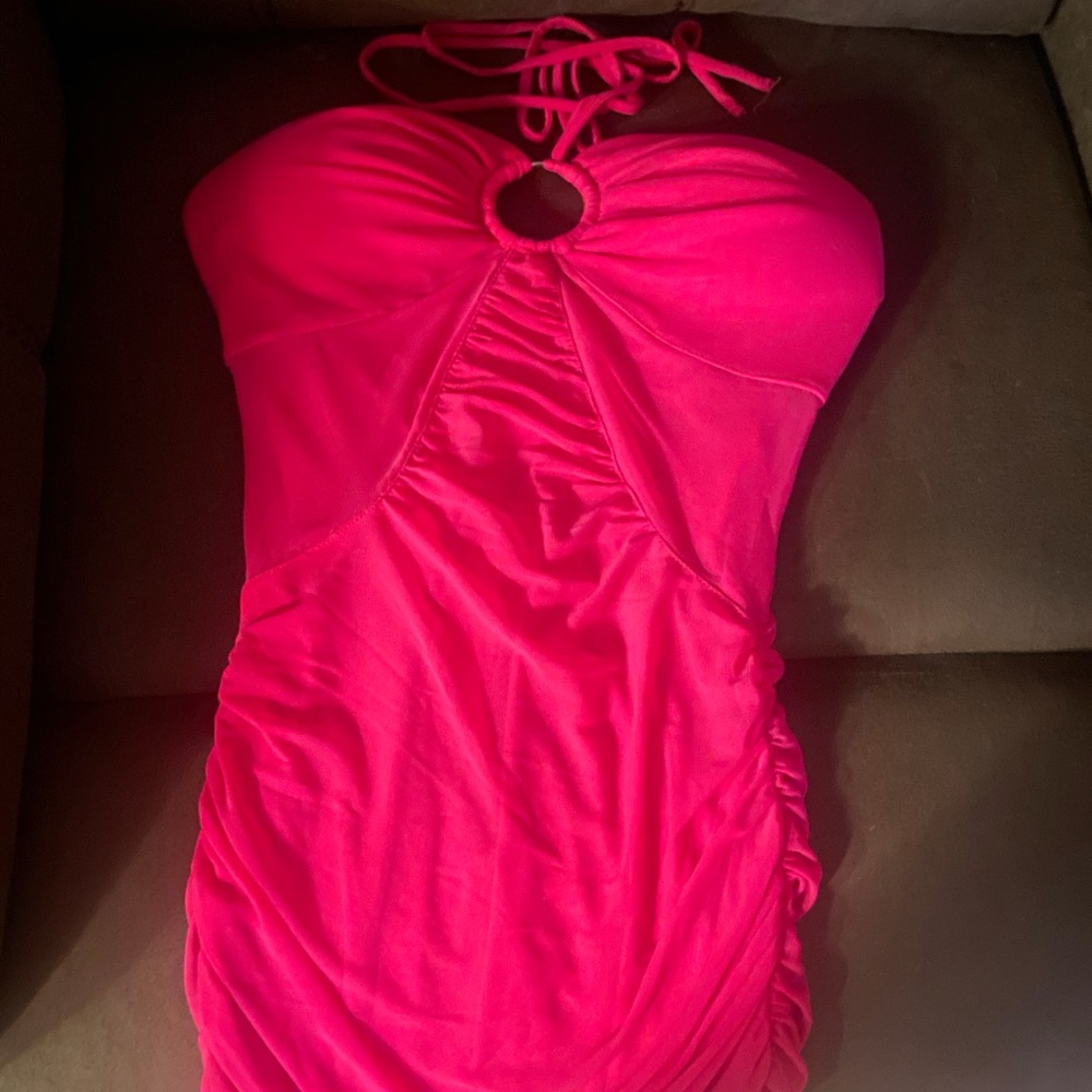 Hot pink Barbie dress